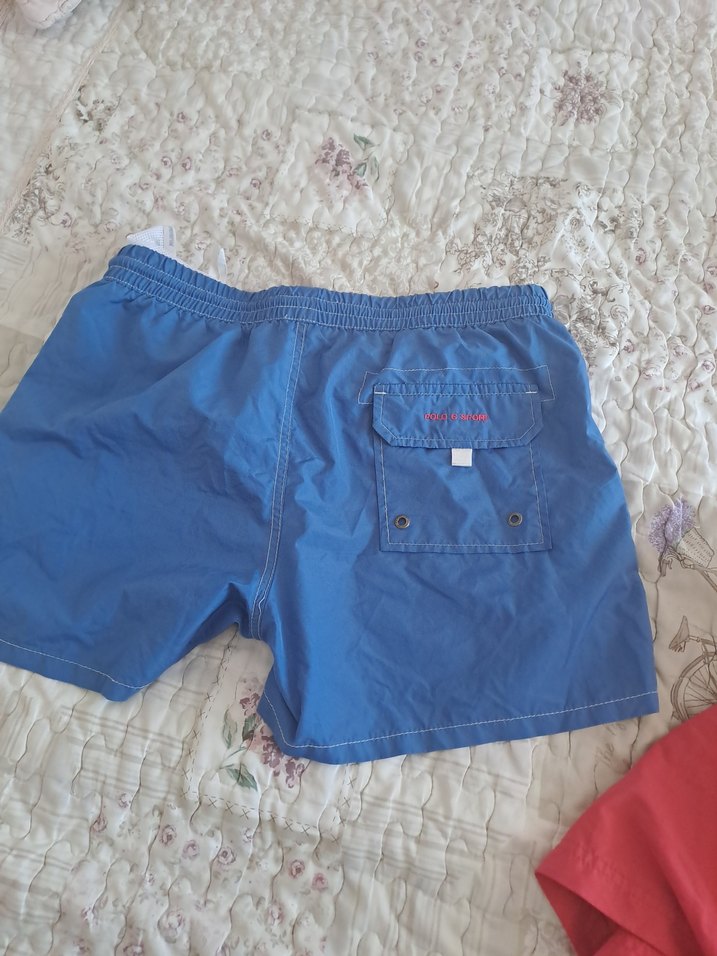 Mavi Kemerli Erkek Mini Şort - Görsel 5