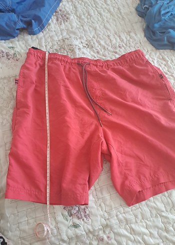 Kırmızı Düğmeli Erkek Mini Şort - Görsel 4