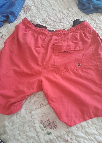 Kırmızı Düğmeli Erkek Mini Şort - Görsel 7