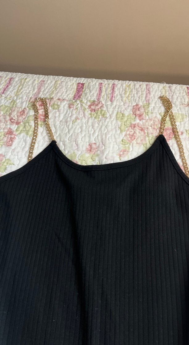 Siyah Yüksek Yakalı Uzun Kadın Elbise yırtmaçlı - Görsel 2