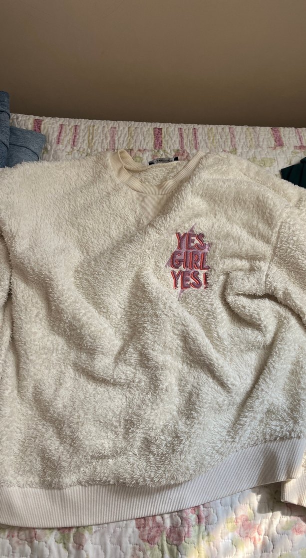 Beyaz Baskılı Kız Çocuk pijama takımı - Görsel 2