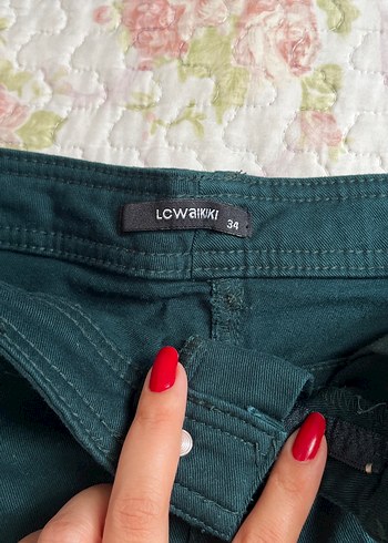 Yeşil Midi  Kot Etek - Görsel 2