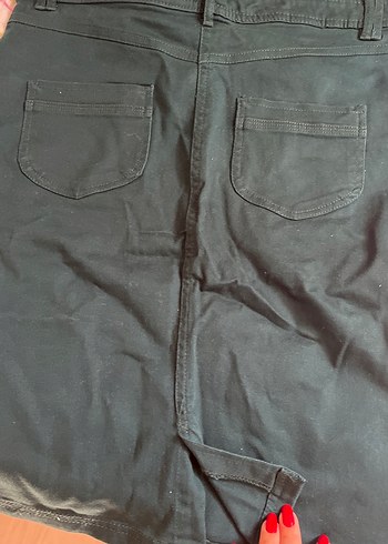 Yeşil Midi  Kot Etek - Görsel 3