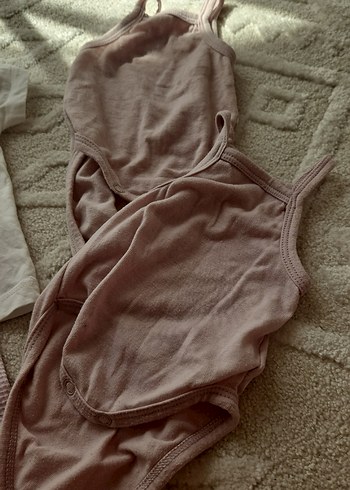 Zara Pastel Pembe Kız Bebek 3'lü Kıyafet Seti