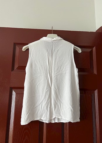 LC Waikiki Lc Waikiki Nakışlı, Kolsuz, Beyaz Gömlek