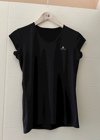 Decathlon Siyah Kısa Kollu Spor Tişört