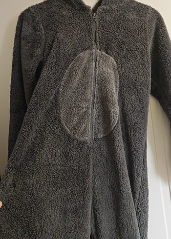 11-12 Yaş Beden gri Renk LCW peluş ayıcıklı tulum