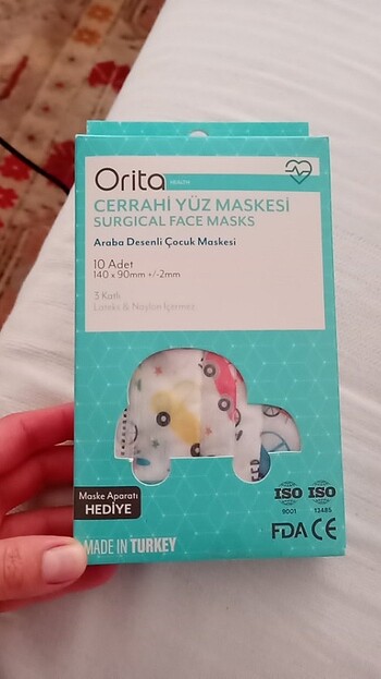 Orita Cerrahi Çocuk Yüz Maskesi
