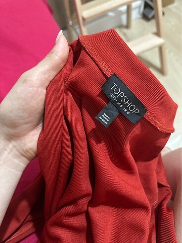 38 Beden kırmızı Renk Topshop Elbise
