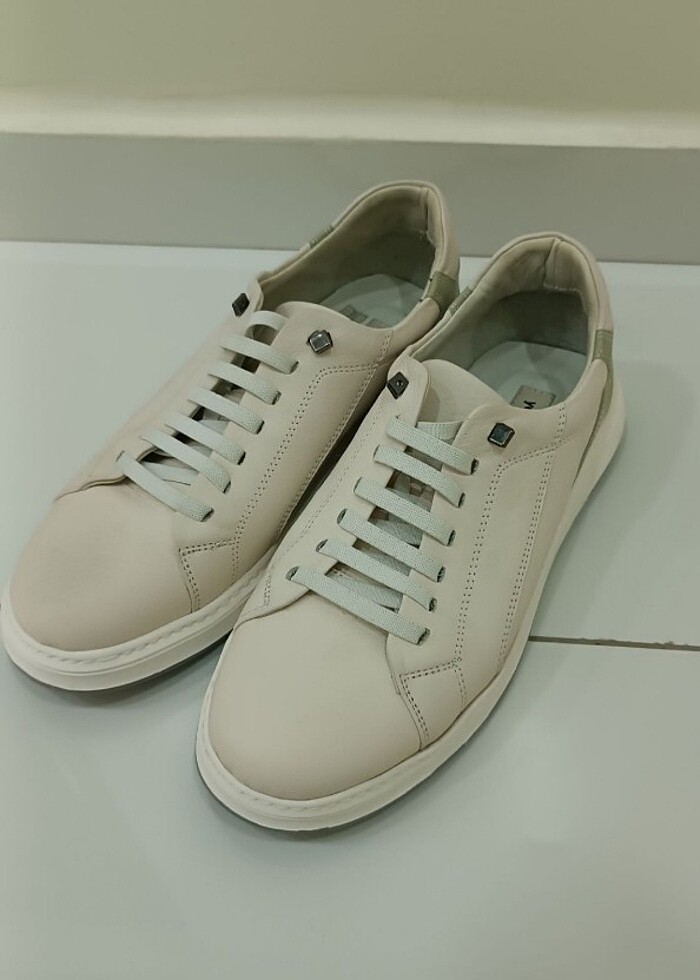 Krem spor ayakkabı - Görsel 2
