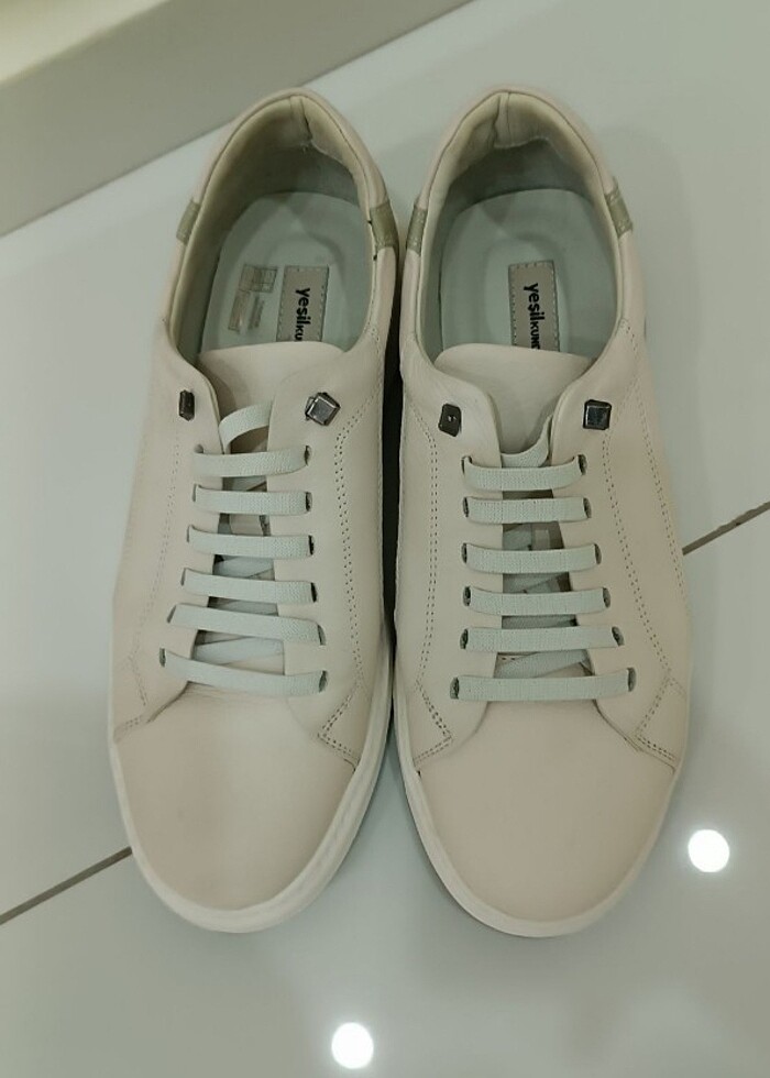 Krem spor ayakkabı - Görsel 3