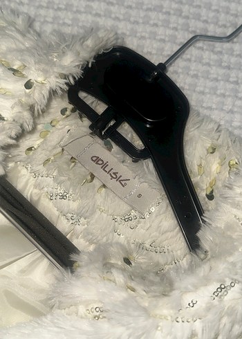 Kadın Beyaz Kürklü Mini Ceket - Görsel 3