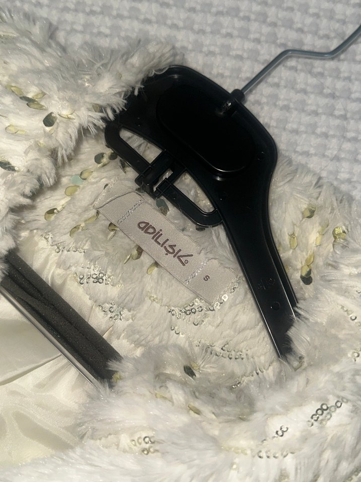 Kadın Beyaz Kürklü Mini Ceket - Görsel 3