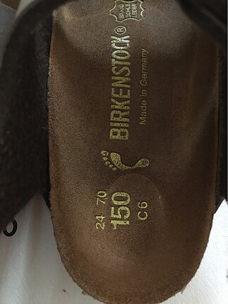 24 Beden kahverengi Renk Birkenstock sandalet çocuk