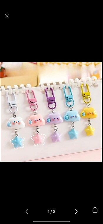 Bulutlu Anahtarlın Shein Kawaii