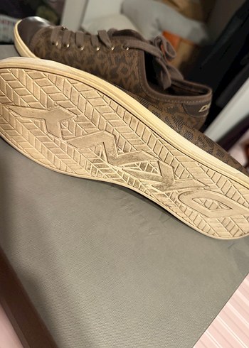 Kahverengi Yılan Desenli Dolgu Topuklu Kadın Spor Ayakkabı - Görsel 3