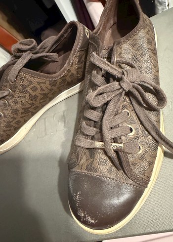 Kahverengi Yılan Desenli Dolgu Topuklu Kadın Spor Ayakkabı - Görsel 2