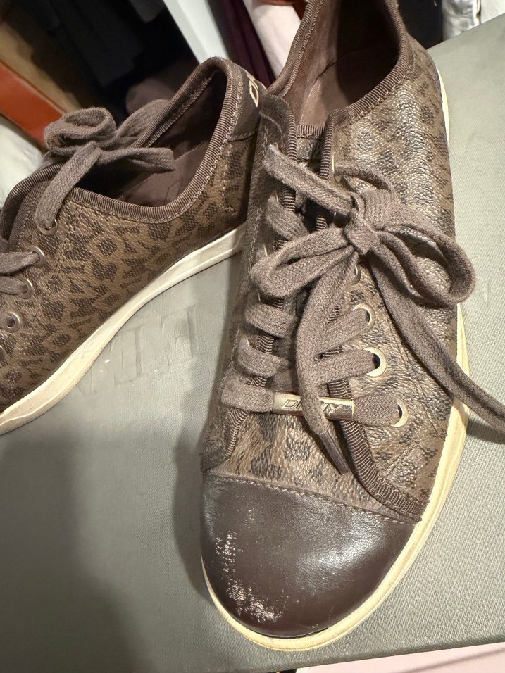 Kahverengi Yılan Desenli Dolgu Topuklu Kadın Spor Ayakkabı - Görsel 2