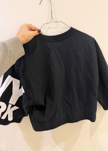 Siyah Baskılı Salaş Kadın Sweatshirt Ivy park - Görsel 2