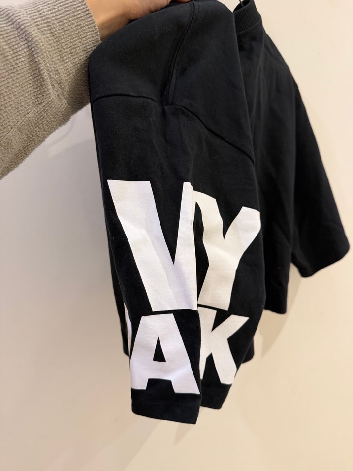 Siyah Baskılı Salaş Kadın Sweatshirt Ivy park - Görsel 3