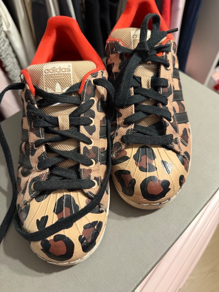 Leopar Desenli Kadın Platform Spor Ayakkabı - Görsel 2