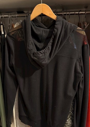 Siyah New Balance Kapüşonlu Sweatshirt - Görsel 2