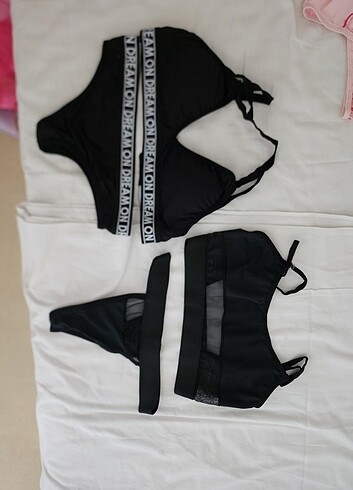 İkili set bikini siyah xs beden