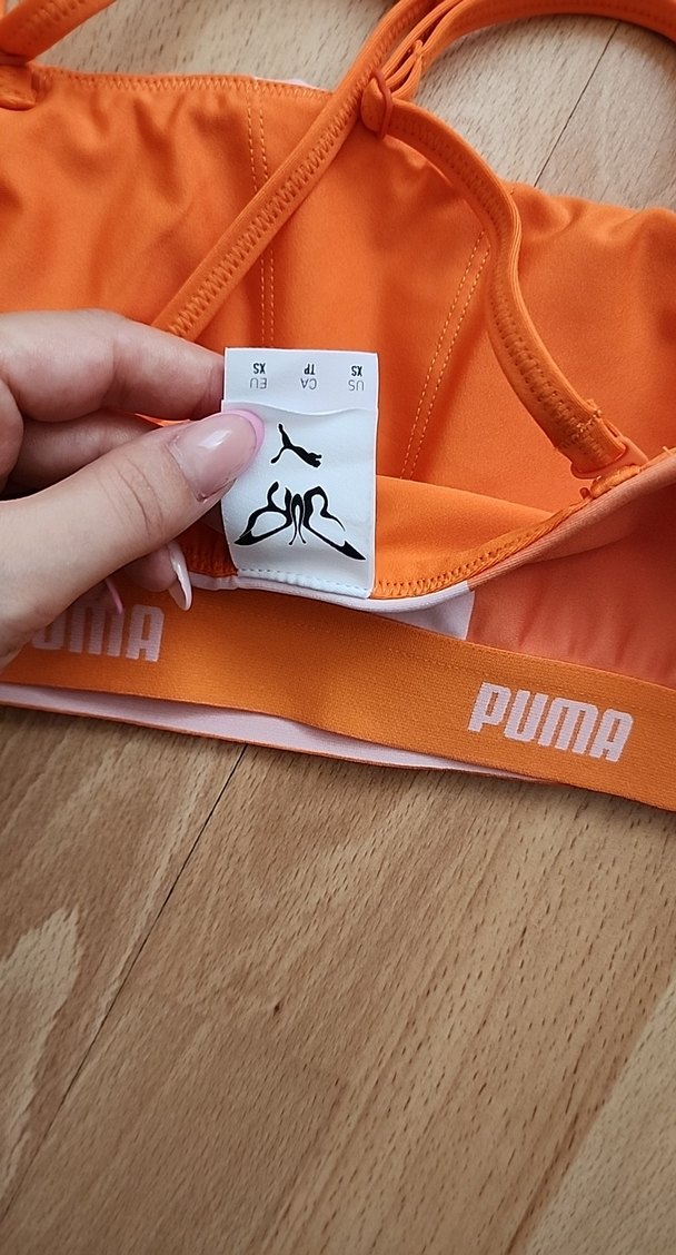 Turuncu pembw Puma Spor Sütyeni - Görsel 3