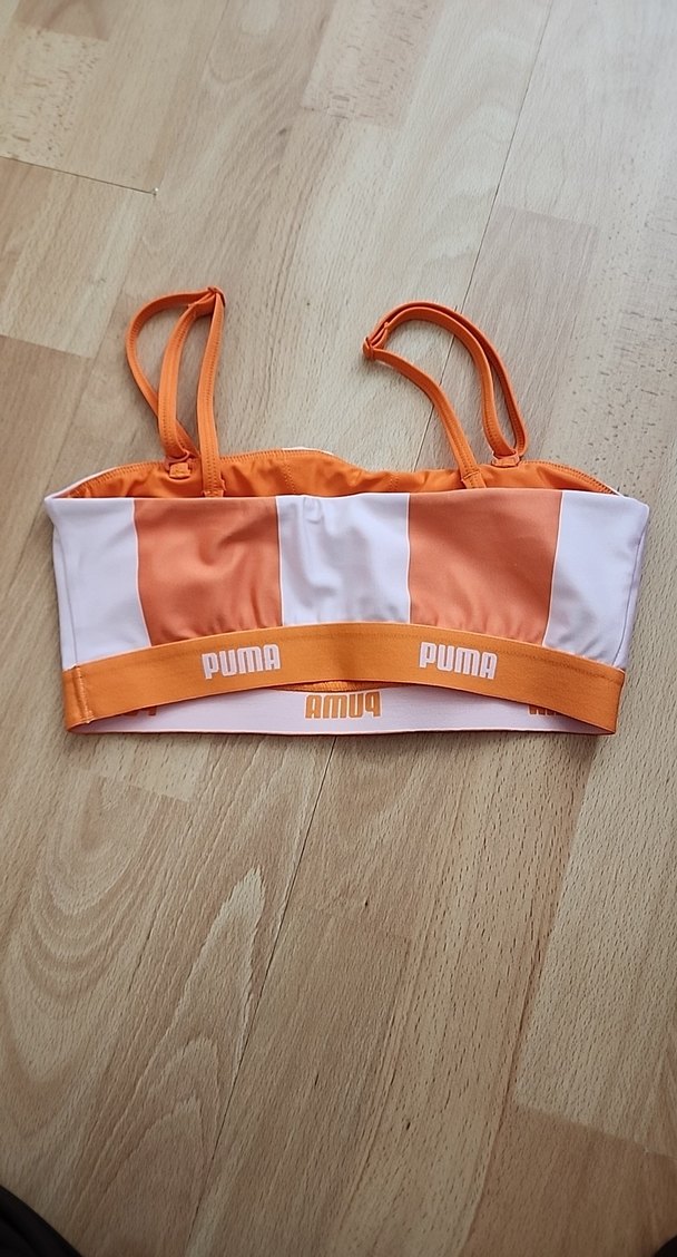 Turuncu pembw Puma Spor Sütyeni - Görsel 2