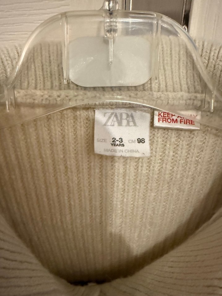 Çizgili Erkek Çocuk Yarım Fermuarlı Kazak - Görsel 3