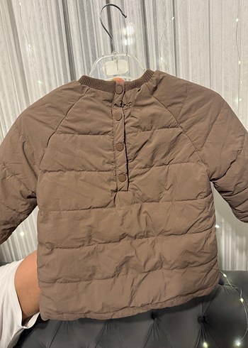 Düğmeli Kahverengi Erkek Çocuk Mont - Görsel 2