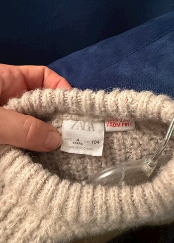 Bohem Renk Bloklu Triko çocuk Kazak - Görsel 3