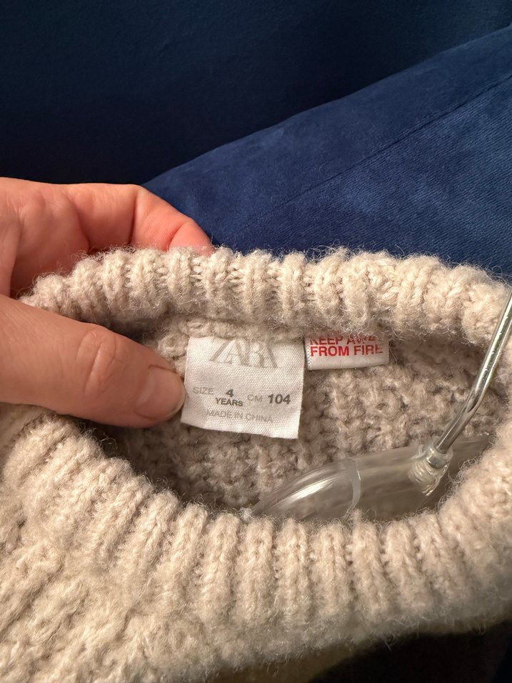 Bohem Renk Bloklu Triko çocuk Kazak - Görsel 3