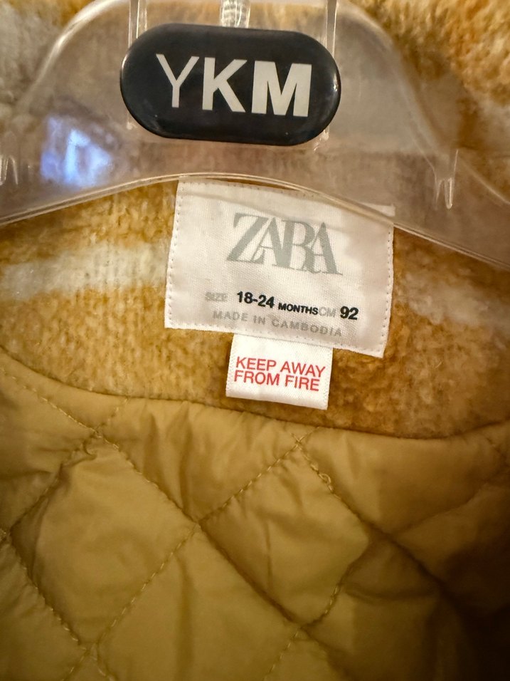 Sarı Ekoseli Yünlü Çocuk Kaban - Görsel 5