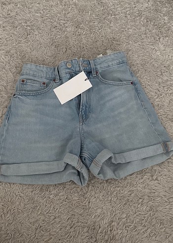 Yüksek bel mom fit bermuda şort zara - Görsel 2