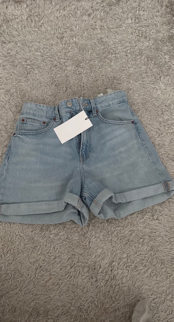 Yüksek bel mom fit bermuda şort zara - Görsel 2