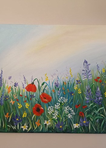 tablo kır çiçekleri - Görsel 2