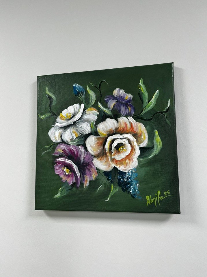 çiçek temalı tablo - Görsel 2