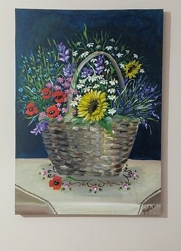 Tasarımcı Kır çiçekleri tablo