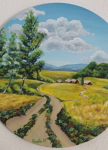 Pastoral manzara tablo - Görsel 3