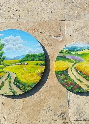 Pastoral manzara tablo - Görsel 4