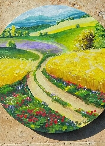 Pastoral manzara tablo - Görsel 6