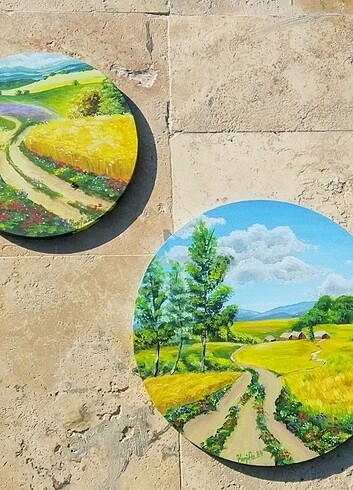 Pastoral manzara tablo - Görsel 7