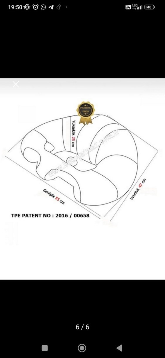 bebeyatmaz oturma minderi - Görsel 3