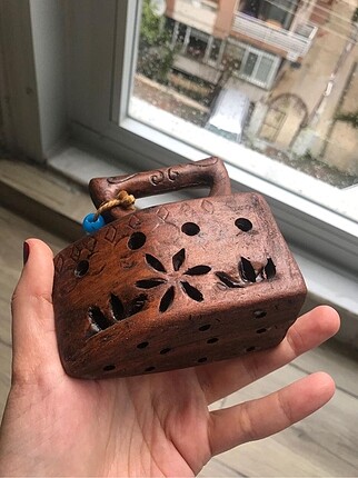 American Vintage Antika kömürlü ütü dekorasyon