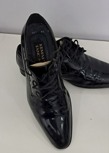 Siyah Parlak Erkek Klasik damat Ayakkabısı