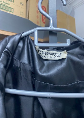 Siyah Deri Biker Ceket - Görsel 3