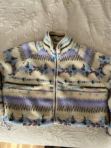Pull and Bear Pull&Bear Crop Peluş Ceket