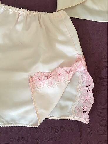 Diğer Saten şortlu pijama takımı