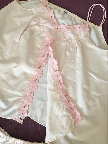 m Beden Saten şortlu pijama takımı